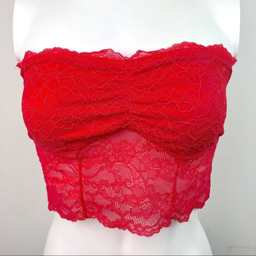 American Eagle Bandeau Bralette Lace Strapless